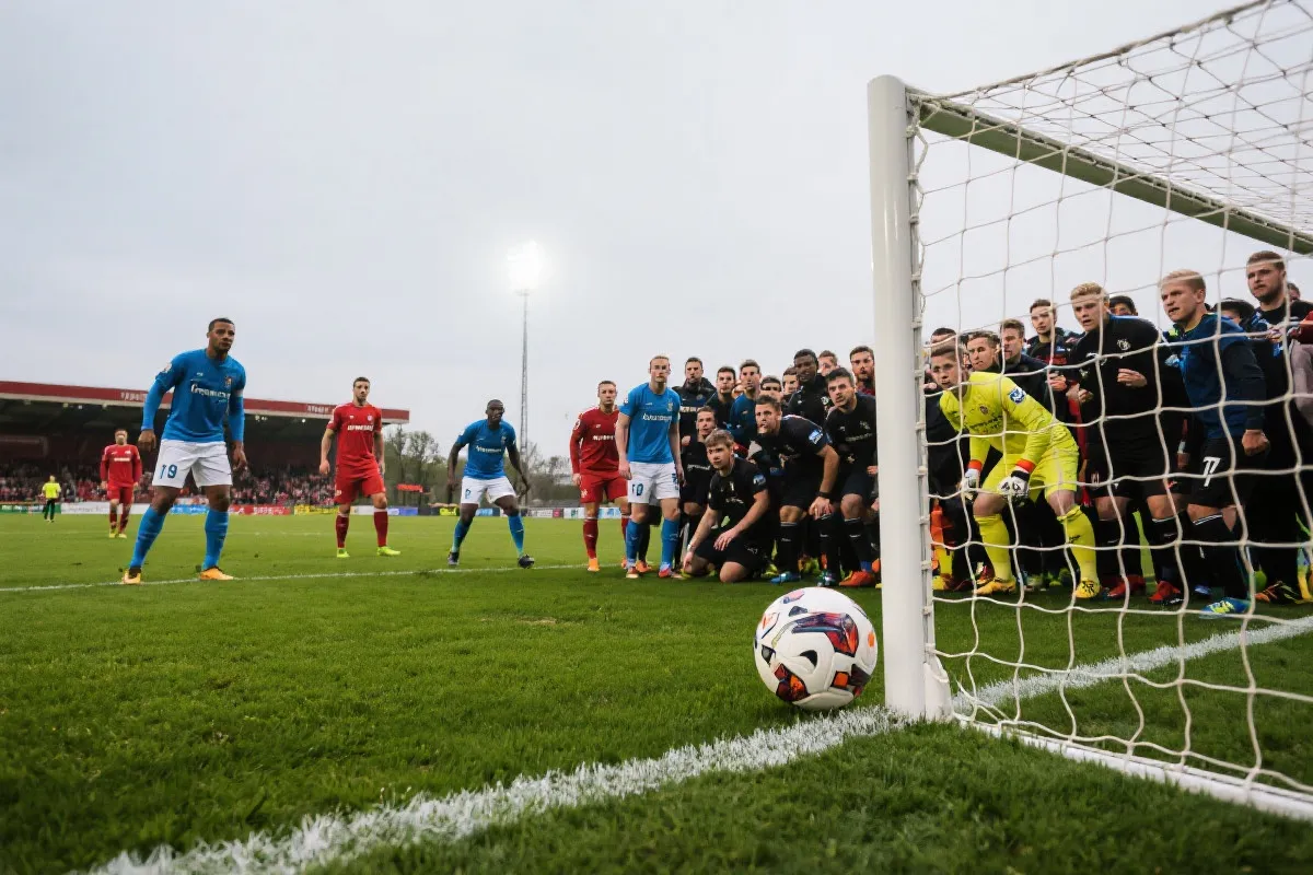 定位球战术分析示意图